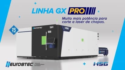 Corte a Laser de Chapas Linha GX PRO da HSG 
